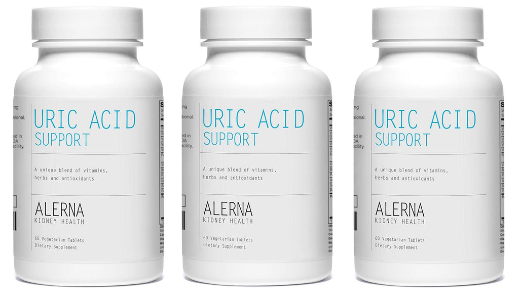 Alerna Kidney Health Uric Acid Support Supplement – Tart Cherry, Celery Seed, Turmeric, Quercetin – 60 Vegetarian Tablets (Pack of 3) Alerna Kidney HealthBuy Supplements Australia