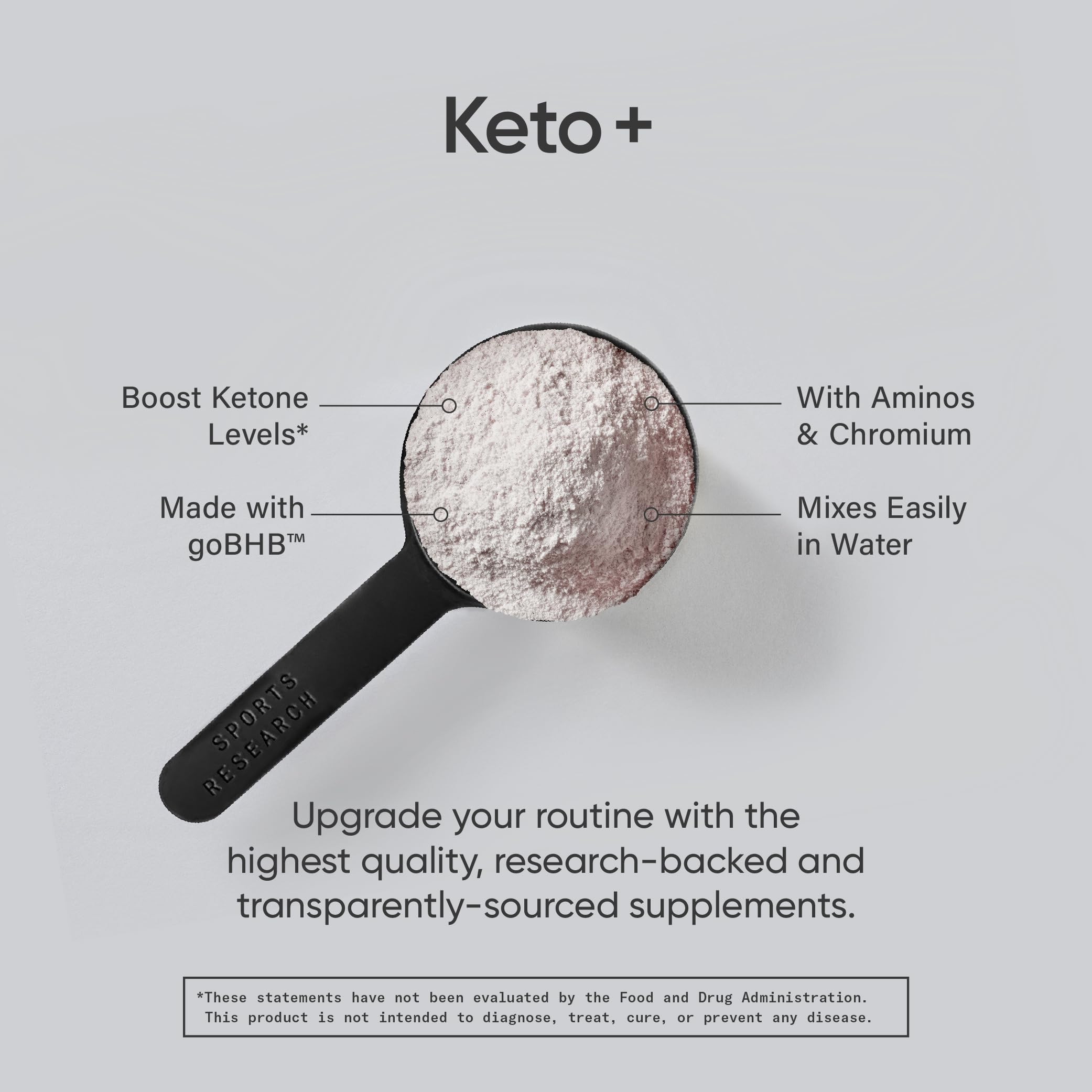 Sports Research Keto Plus Exogenous Ketones with goBHB - 30 Servings | Keto Electrolyte Sports ResearchBuy Supplements Australia