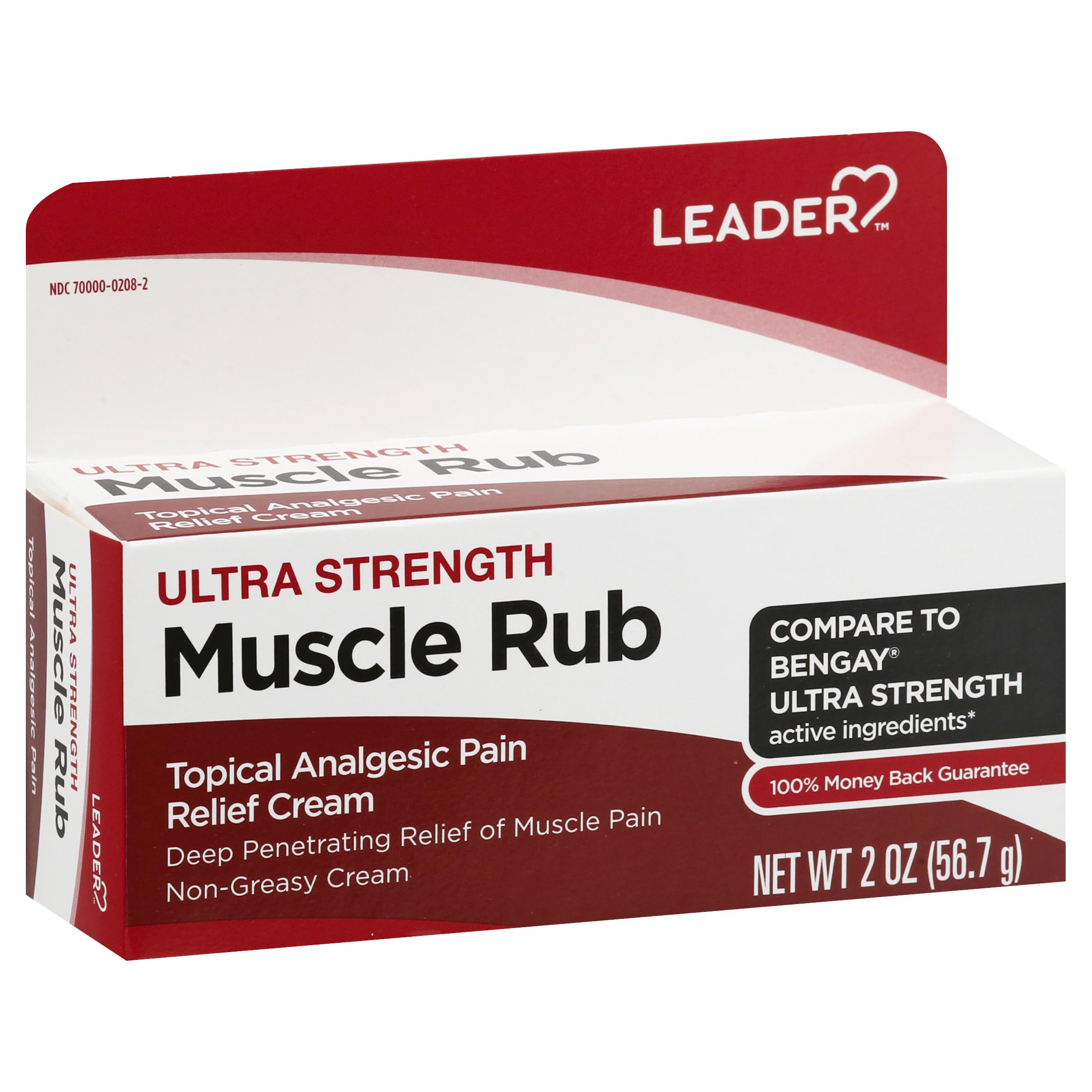Leader Muscle Rub - Fast-Acting, Deep Penetrating Relief for Sore Muscles and Joints, Minor Arthritis and Back Pain Relief, Non-Greasy Formula Topical Analgesic, Camphor, Menthol & Methyl Salicylate LeaderBuy Supplements Australia