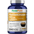 NusaPure Nattokinase 4000 FU 800mg, 200 Veggie Capsules (Vegan, Non-GMO) NusaPureBuy Supplements Australia