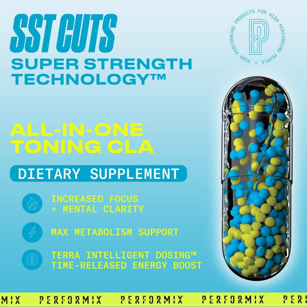PERFORMIX - SST Cuts - Thermogenic with CLA - Energy, Focus & Mood