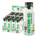 Ketone IQ Energy Shot packaging including bottles and boxes on a white background