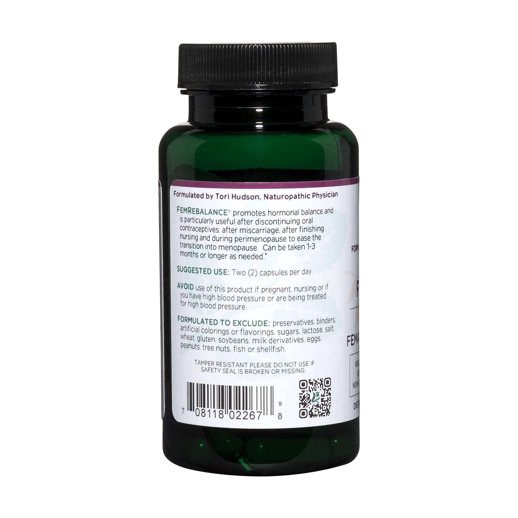 Vitanica FemRebalance, Hormone Balance Support for Women, Vegan, 60 Capsules VitanicaBuy Supplements Australia
