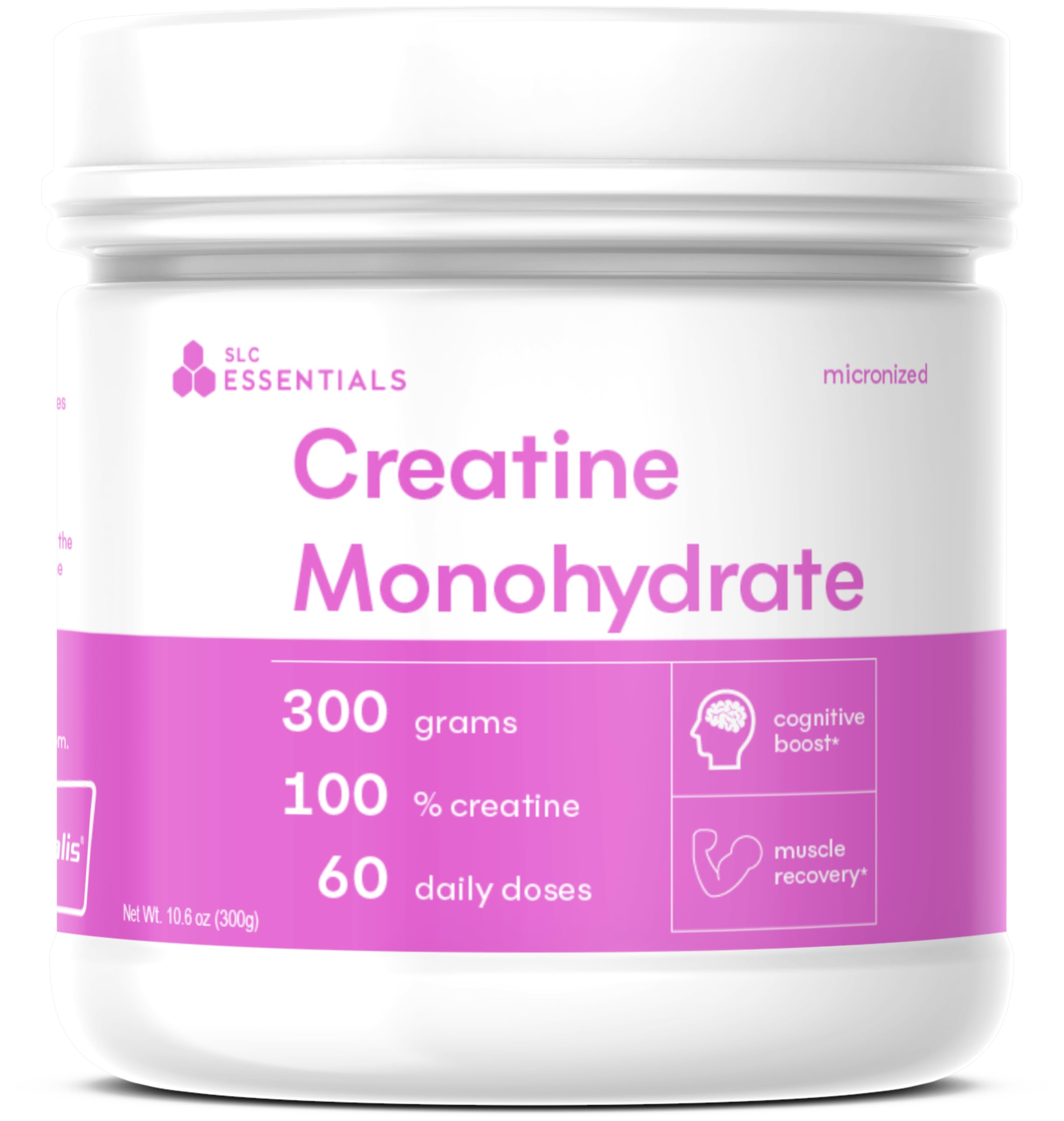 SLC Essentials Creatine Monohydrate Powder | 100% Pure Micronized Creavitalis® | German-Made | Unflavored, No Fillers | Supports Muscle Strength, Recovery, & Cognitive Energy | 5g Servings SLC EssentialsBuy Supplements Australia