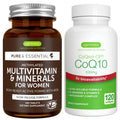 Multivitamin & Minerals for Women + High Absorption CoQ10 100mg 120 Softgels Energy Bundle, Sustained Release Advanced Multivitamin Igennus Healthcare NutritionBuy Supplements Australia