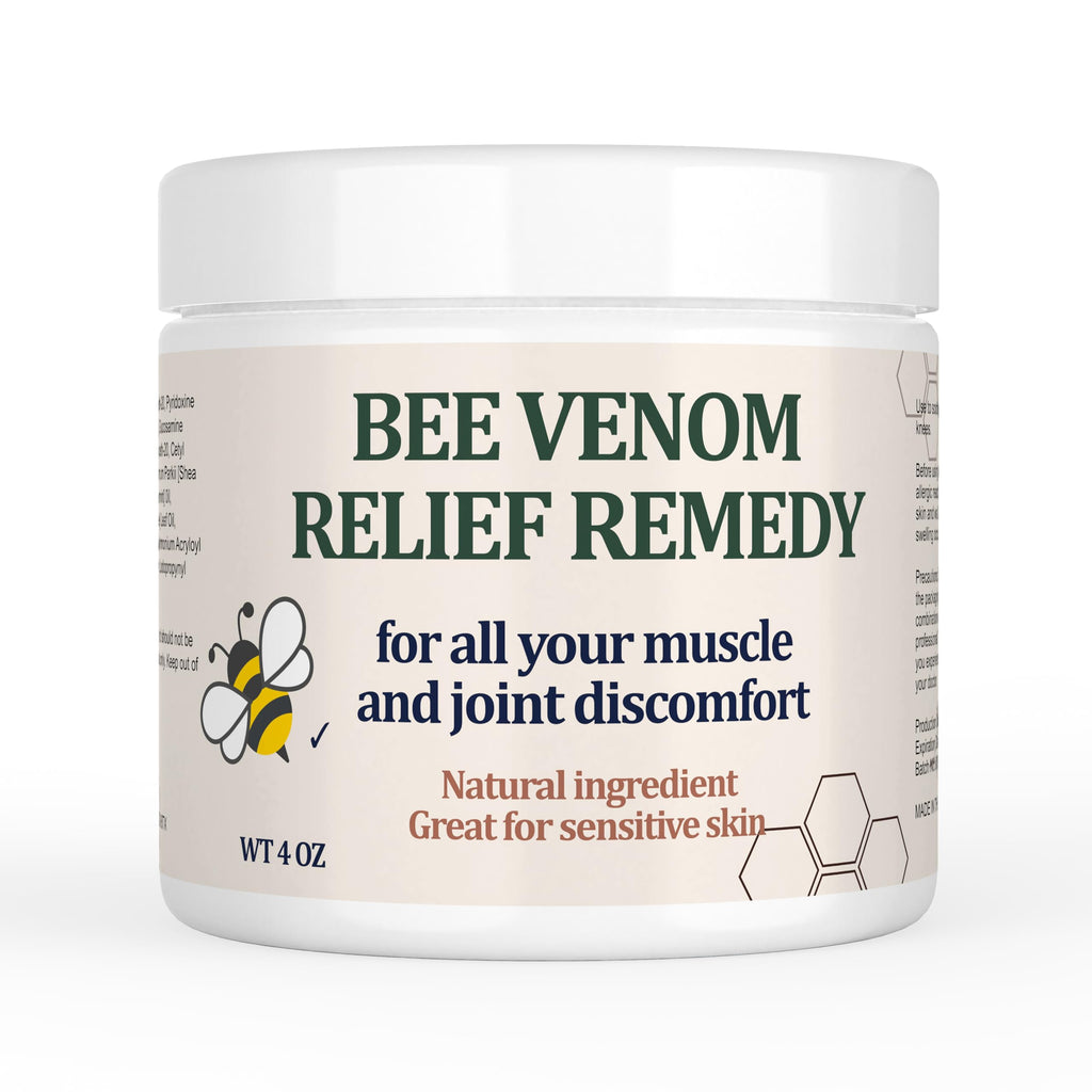 Natural Organic Bee Venom Muscle & Joint Cream, Extra Effective Muscle & Joint Care, for Neck, Hand, Feet, Knee, Muscles, Shoulder, Wrist, Elbow, Ankle, Foot Aches, Arnica, Vitamin B6 KOKOMAANEBuy Supplements Australia