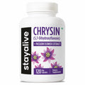 STAY ALIVE Chrysin Supplement 500mg & Passion Flower Extract Powder, 5,7-Dihydroxyflavone, Non-GMO and Gluten-Free Chrysin for Men and Women, 120 Capsules STAY ALIVEBuy Supplements Australia