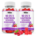 YXSW Saffron Gummies, Saffron Supplements for Kids & Adults with Ashwagandha, L-Theanine, Lemon Balm, Vitamin D3, B6, Magnesium & Zinc - Support Focus, Relaxation, Raspberry Flavor, 120 Count YXSWBuy Supplements Australia