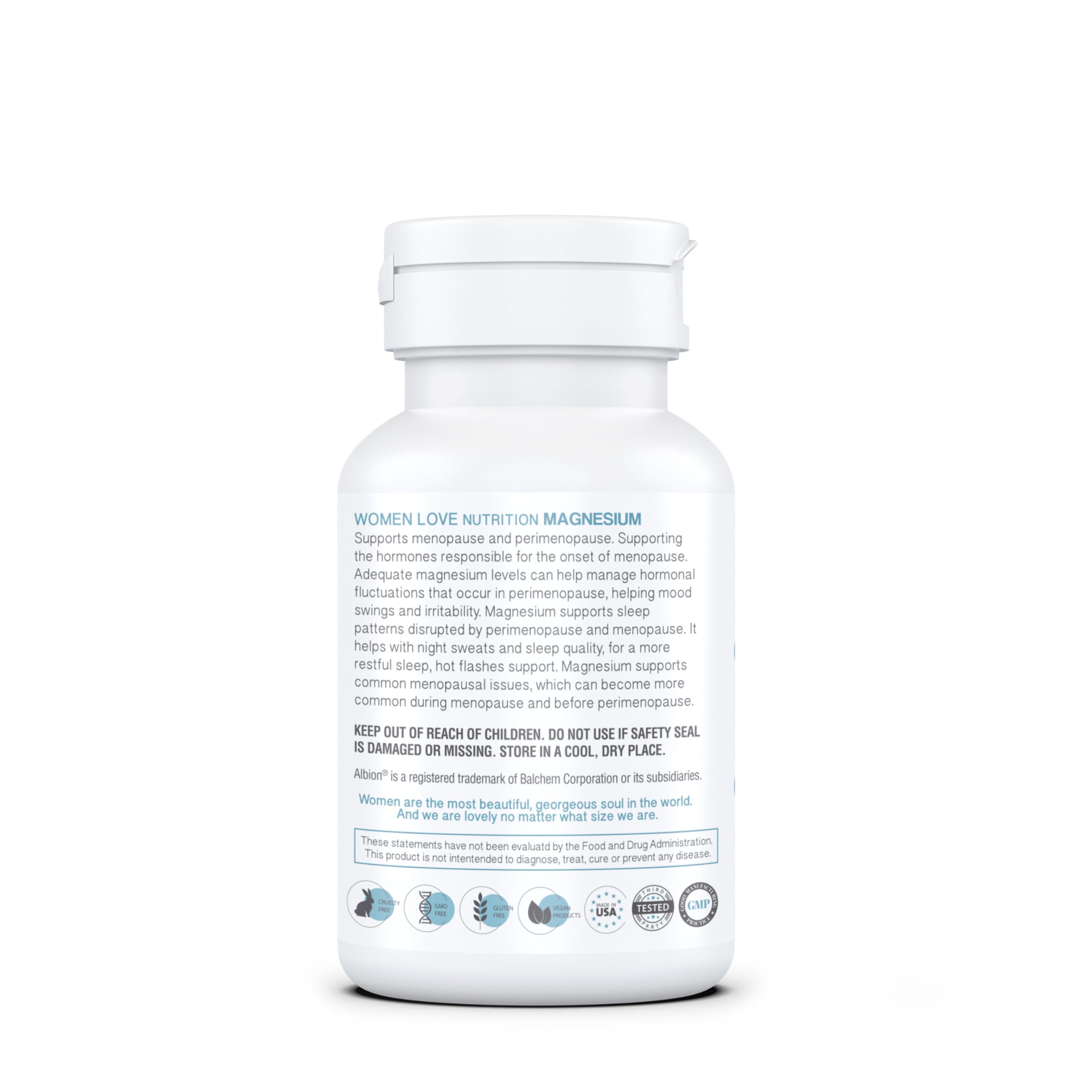 WOMEN LOVE NUTRITION, Magnesium for Women, Menopause & Peromenopause (90 Capsules) WOMEN LOVE NUTRITIONBuy Supplements Australia
