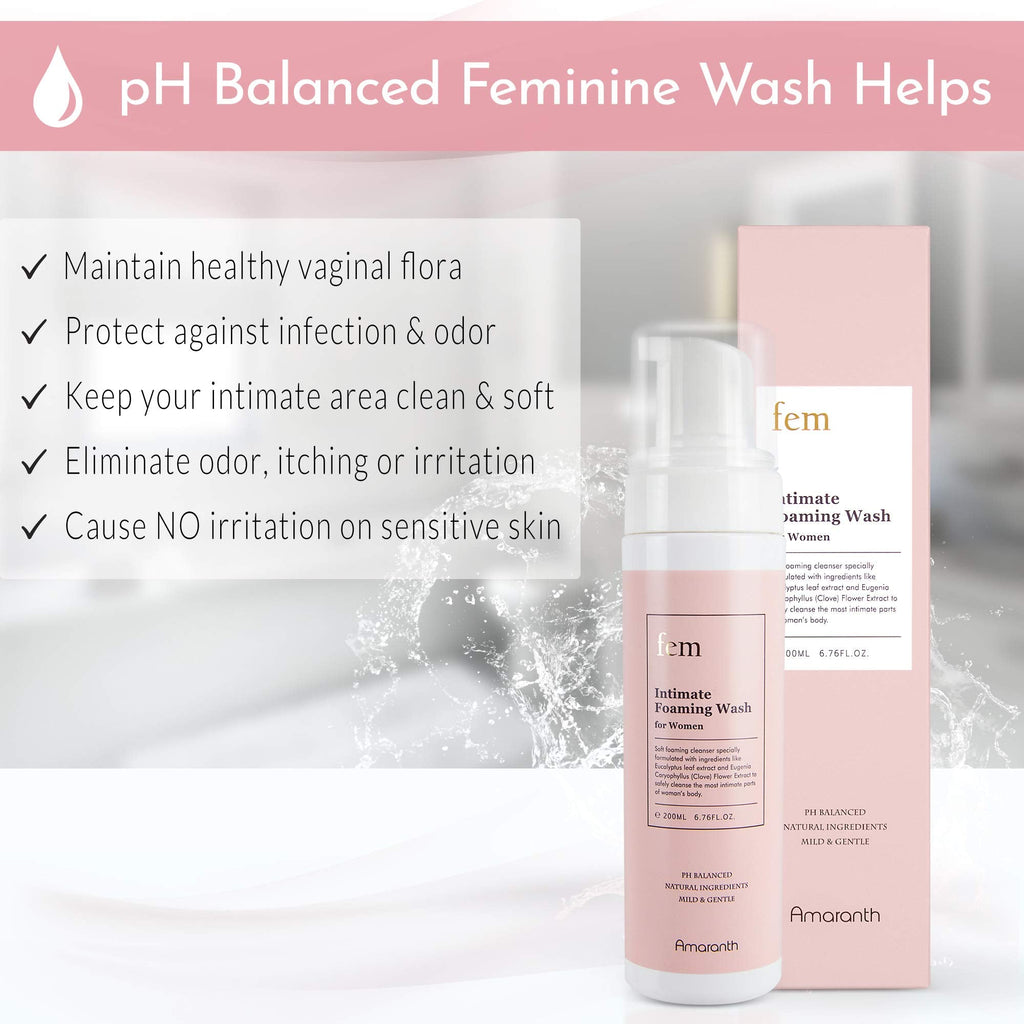 fem pH Balance Intimate Wash for Women, Feminine Wash for Sensitive Skin, Gentle Cleanser AmaranthBuy Supplements Australia