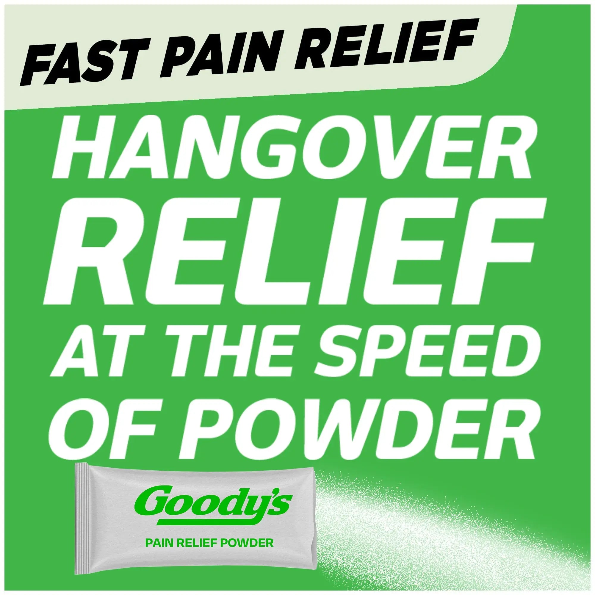 Goody's Hangover Relief Powder, Dual Action Fast Headache Pain Relief with Aspirin and Caffeine, Berry Citrus Flavor, 16 Count Goody'sBuy Supplements Australia