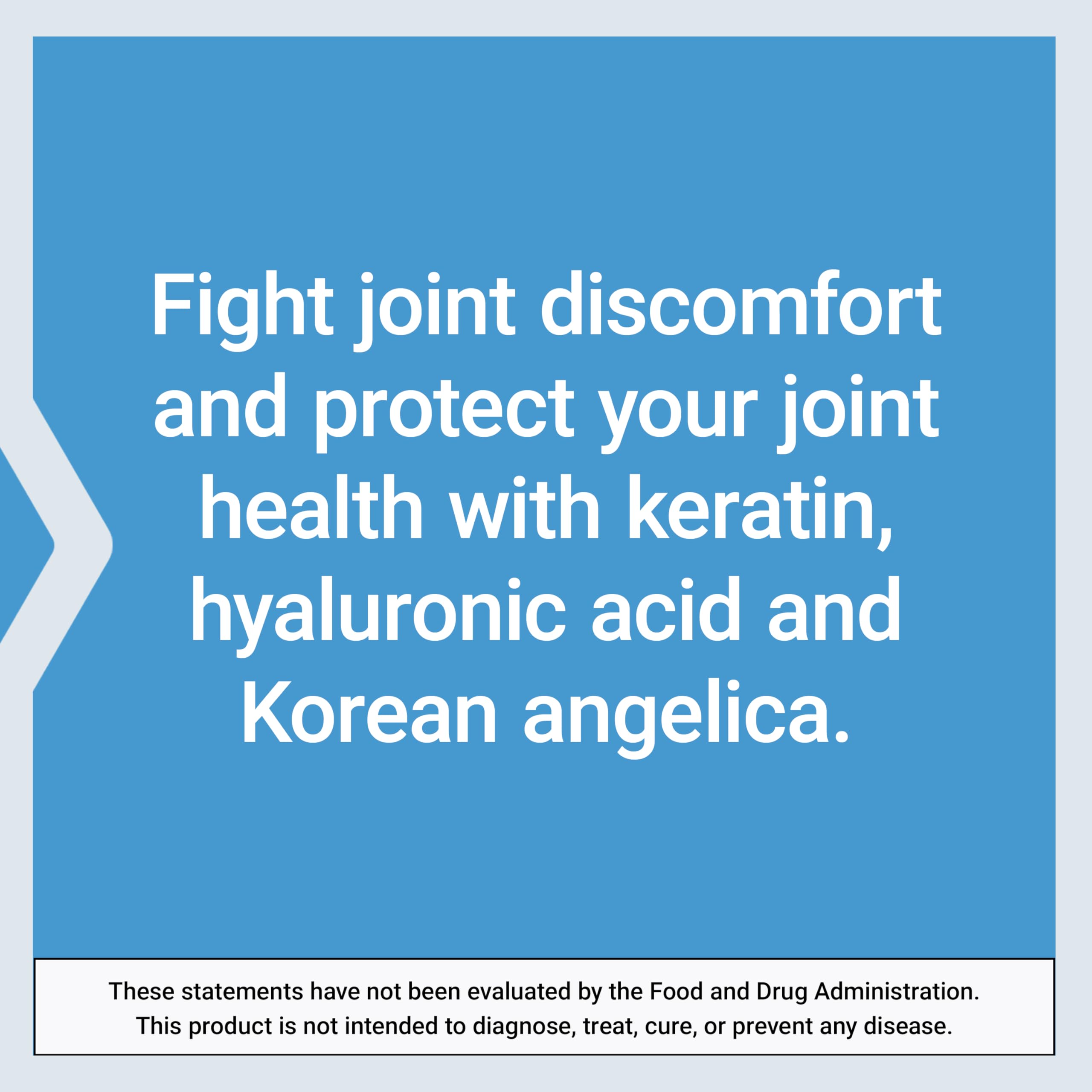 Life Extension Fast-Acting Joint Formula, Keratin, Korean Angelica, hyaluronic Acid, Joint discomfort Relief, Non-GMO, Gluten-Free, 30 Capsules Life ExtensionBuy Supplements Australia
