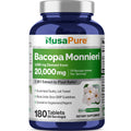 NusaPure Bacopa Leaf Monnieri Extract 20,000 mg 180 Tablets (Extract 20:1, Non-GMO, Gluten Free & Vegan) NusaPureBuy Supplements Australia