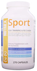 Nutriex Sport Comprehensive Multivitamin Supplement with Glucosamine & Chondroitin 270 Capsules NutriexBuy Supplements Australia