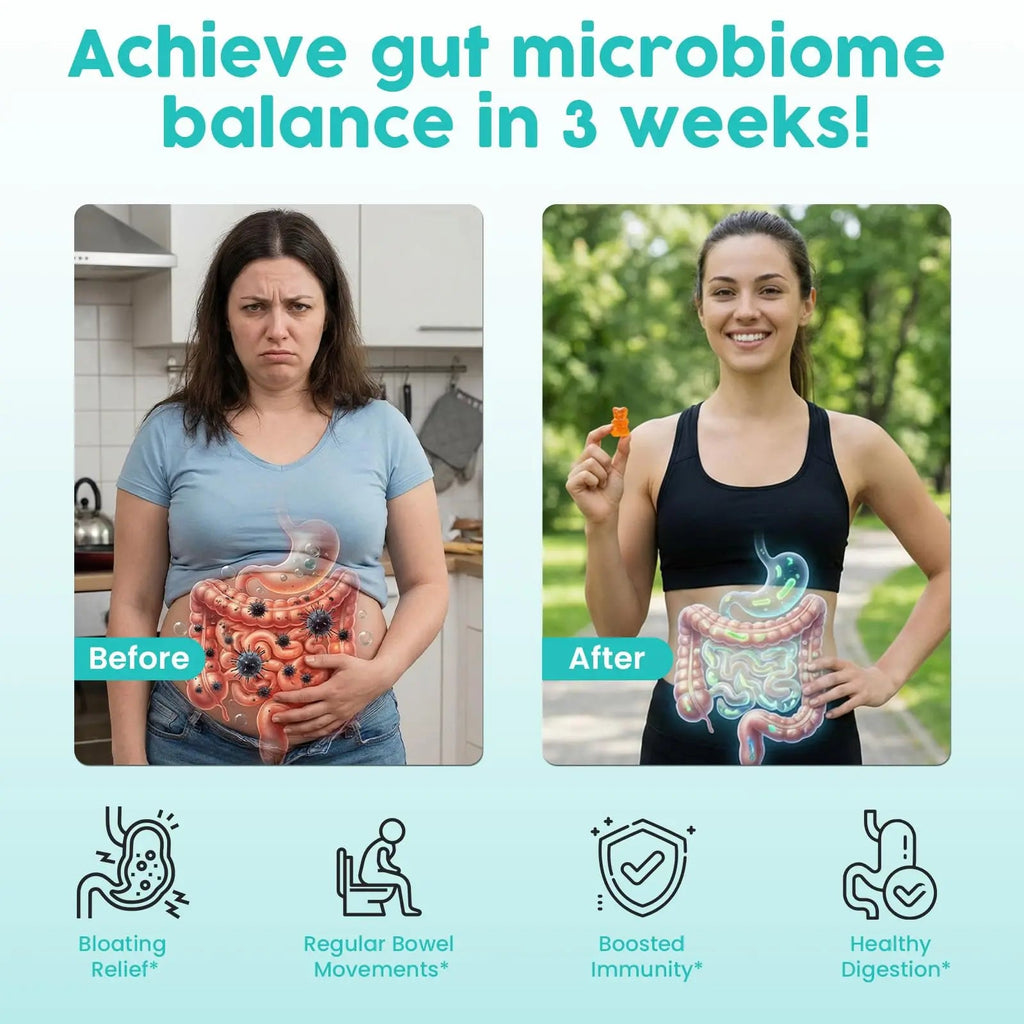 (180 Count) Probiotic Gummies, 19 in 1 Prebiotics Postbiotic Probiotic Gummies, 100 Billion CFU Probiotics for Women Men, Complete Immune, Gut & Digestive Support*, Sugar Free, Vegan HanlisteBuy Supplements Australia
