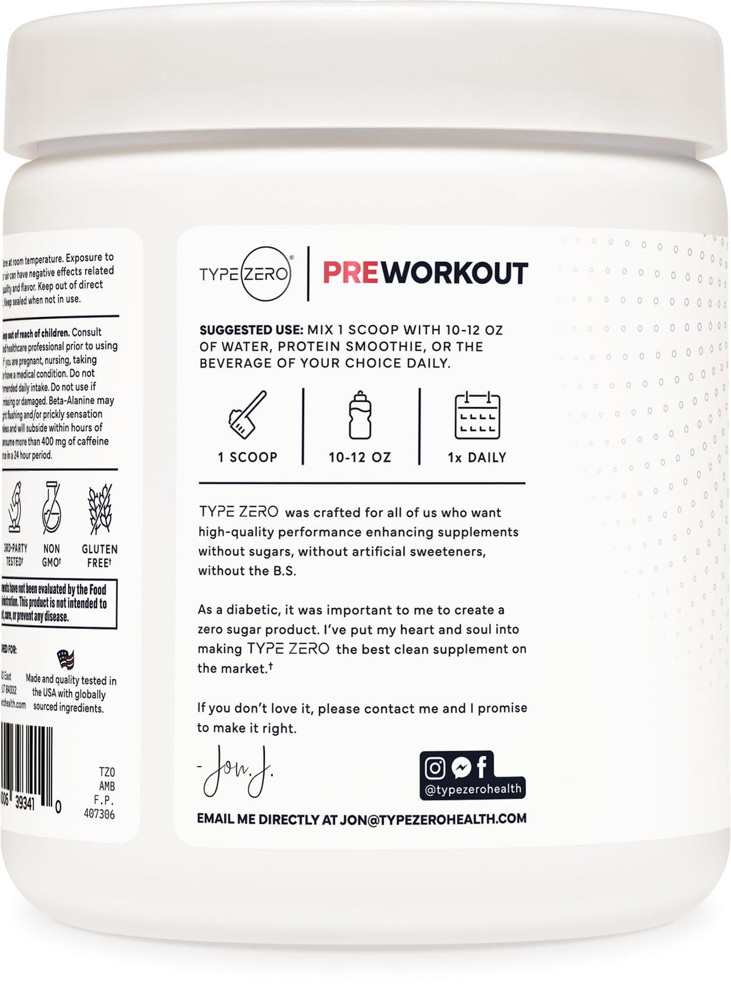 Type Zero AminoBurn (Watermelon Flavored) - Vegan Amino Acids BCAA Drink Sugar-Free Energy Drink Powder & Amino Acids Supplement - Natural Energy Type ZeroBuy Supplements Australia