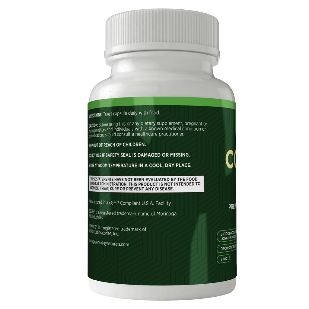 ComfortPro™ Daily Probiotics for Digestive Health | Constipation Relief & Bloating Support for Women & Men | Gut Cleanse with Zinc | Helps Reduce Gas & Promotes Digestive Regularity | Valley Formula GREEN VALLEY NATURALS buy supplements Au