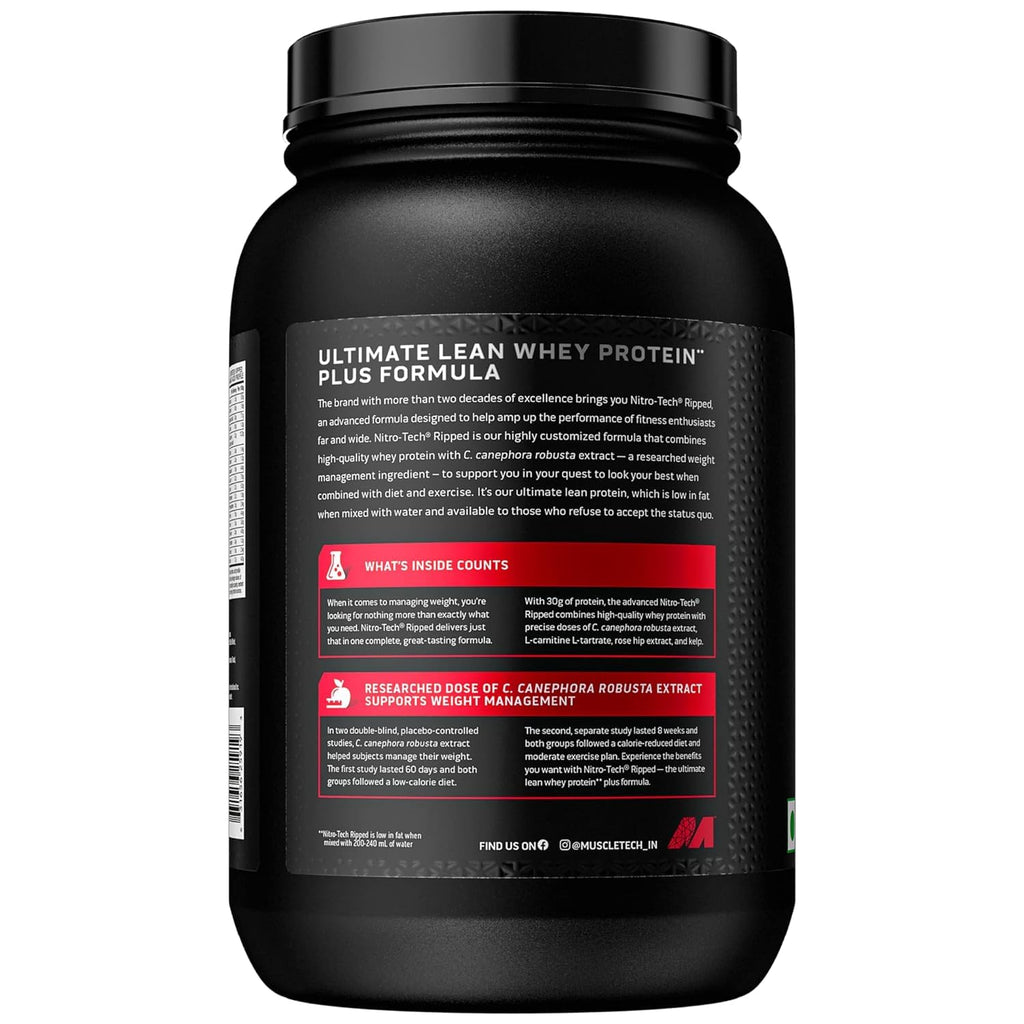 Protein Powder for Weight Loss |MuscleTech Nitro-Tech Ripped |Whey Protein Powder MuscleTechBuy Supplements Australia
