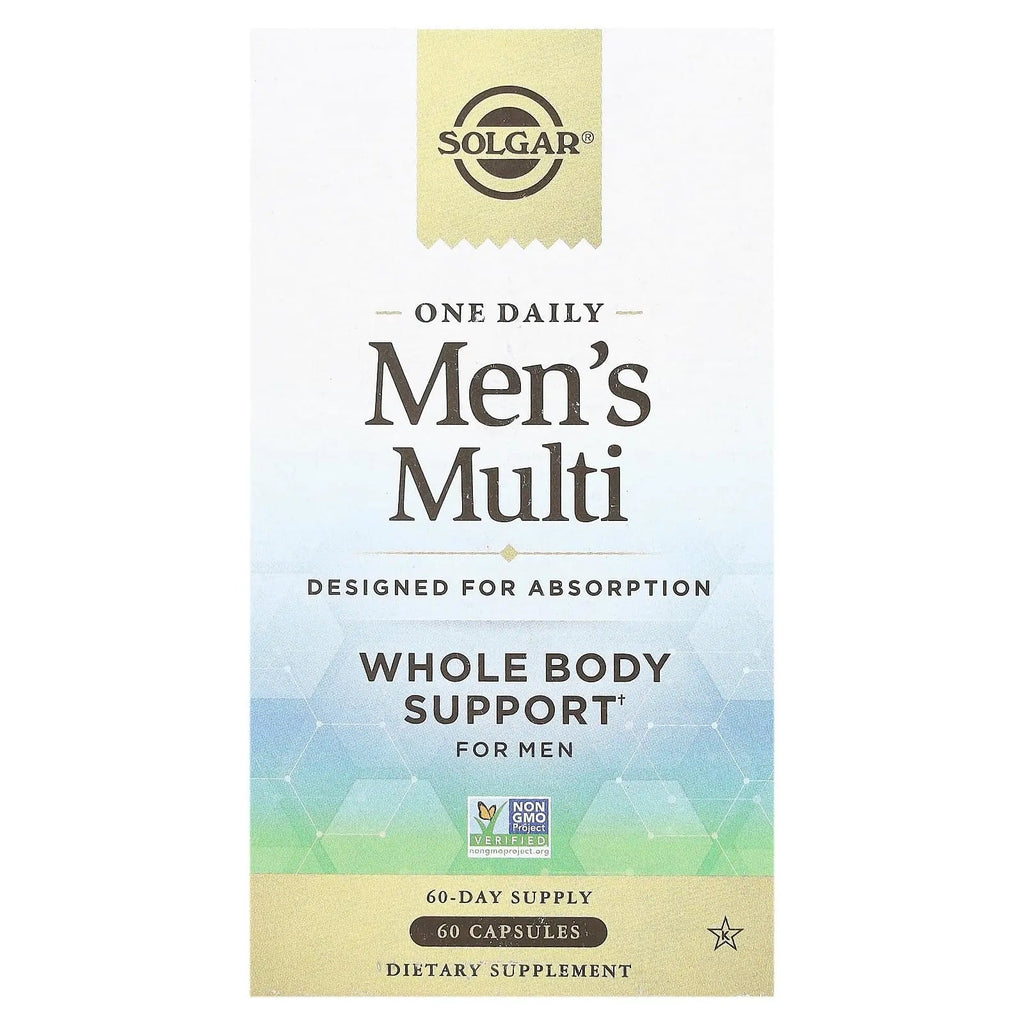 Solgar One Daily Men's Multivitamin Whole Body Support Supplement, Highly Absorbable Delayed Release One Daily Multi Vitamin Capsules for Men SolgarBuy Supplements Australia