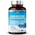 Supplement bottle labeled 'Magnesium 8-in-1 Complex' by Teraputics on a white background