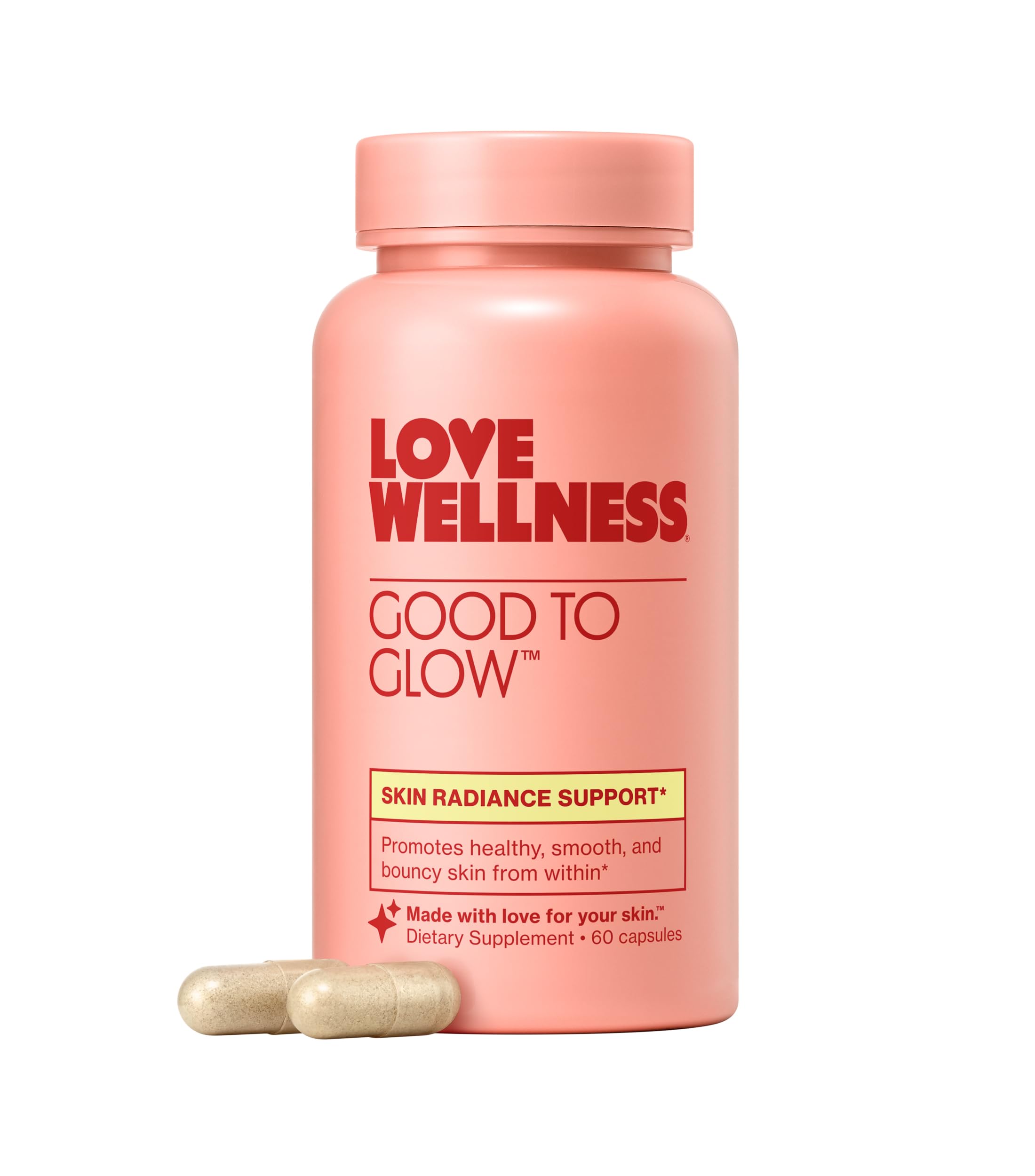 Love Wellness Good to Glow | Collagen Supplement with Biotin, Vitamin C, E, Ashwagandha & Zinc | Promotes Smooth, Glowing & Clear Skin | Enhances Smoothness & Promotes Healthy Skin | 60 Count Love WellnessBuy Supplements Australia