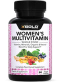 Vegan Women's Daily Multivitamin 50 Plus with Organic WholeFood Based Natural Ingredients, Ginger, Maca, Multi-Vitamin B Complex & More X Gold HealthBuy Supplements Australia
