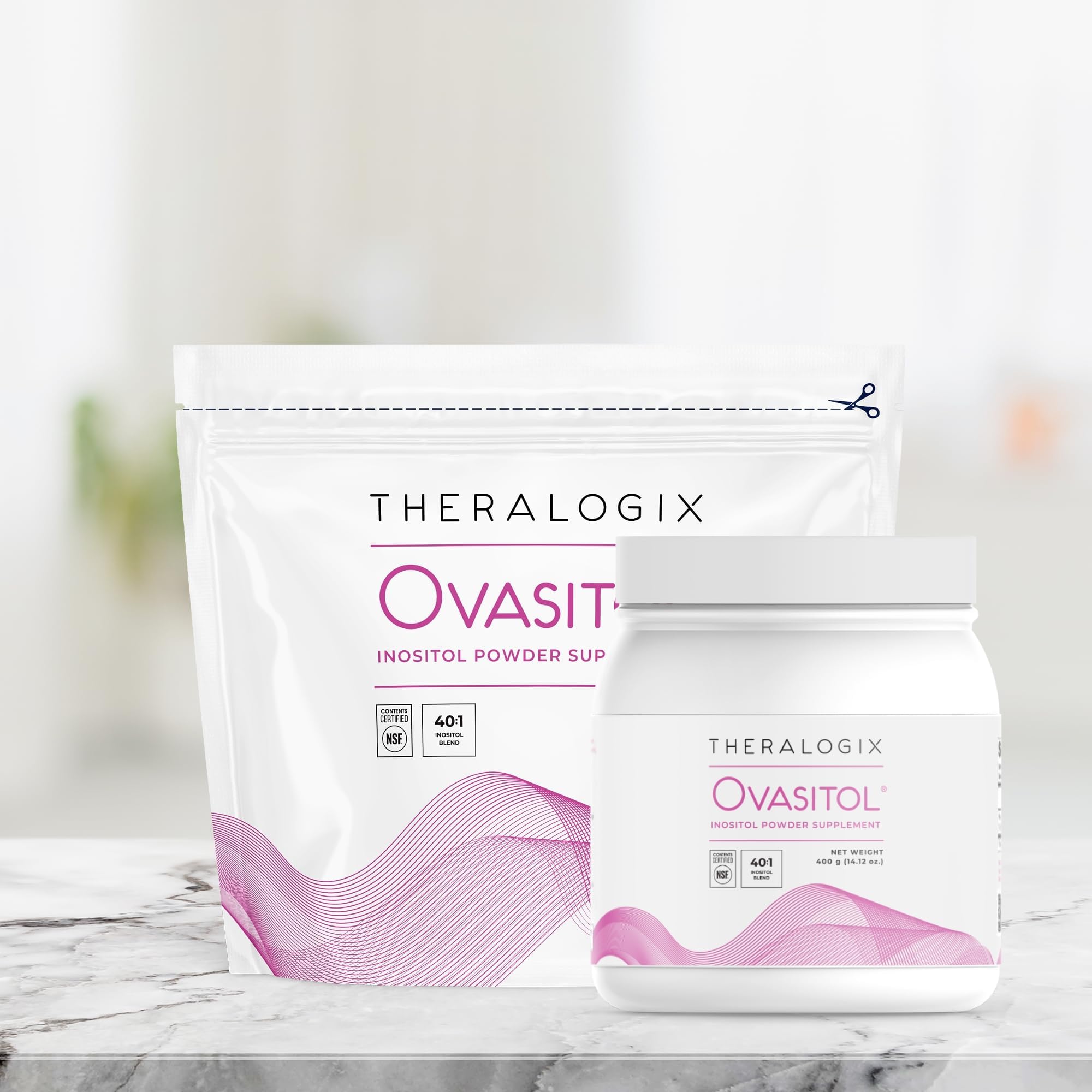 Theralogix Ovasitol Inositol Powder - 60 Servings - Myo-Inositol & D-Chiro Inositol TheralogixBuy Supplements Australia