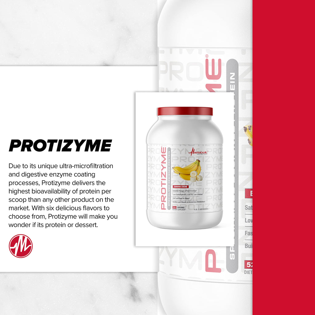 Metabolic Nutrition, Protizyme, 100% Whey Protein Powder, High Protein, Low Carb Metabolic NutritionBuy Supplements Australia