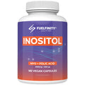 Myo-Inositol & Folic Acid | 2000mg Inositol | 180 Capsules | PCOS and Fertility Supplement