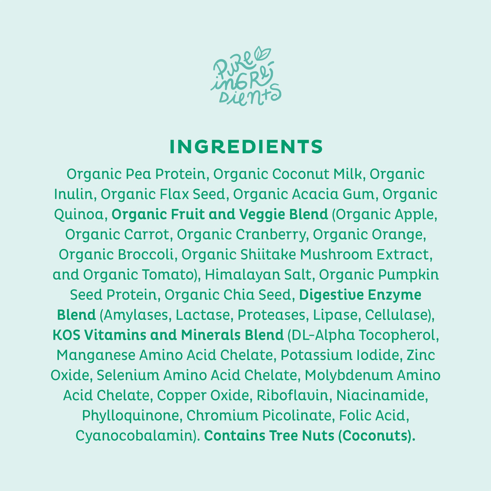 KOS Vegan Protein Powder, Unflavored & Unsweetened - Low Carb Pea Protein Blend KOSBuy Supplements Australia