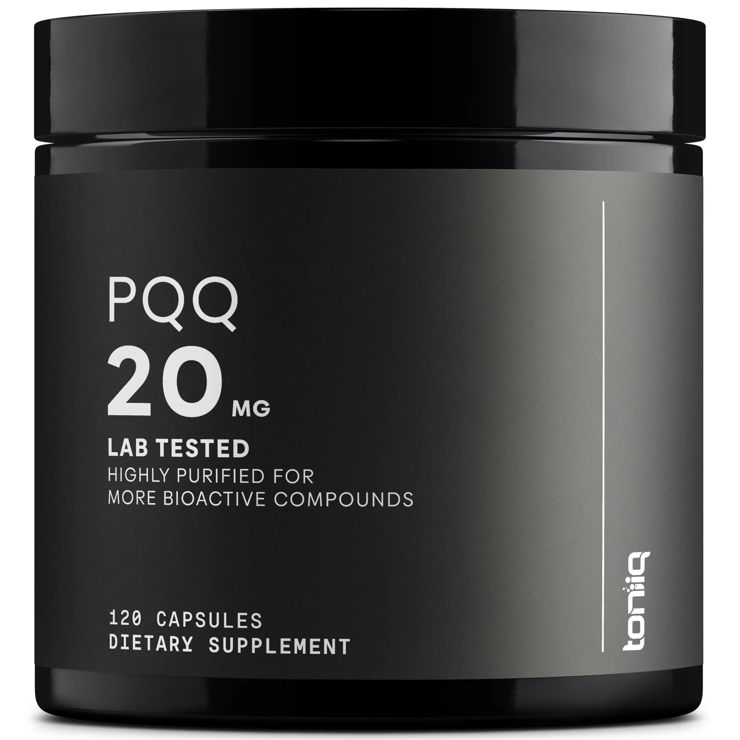 Toniiq 99%+ 20mg Supplement - Ultra High Purity PQQ 20mg Concentrated Formula - PQQ 20 mg 120 Capsules - Pyrroloquinoline Quinone Supplement - 1 Capsule Serving - Vegetarian Capsules Toniiq buy supplements Au