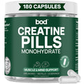 BOD Creatine Monohydrate Capsules – 45 Servings (4 Capsules = 5 g) – Ultra-Pure 200 Mesh Creatine Monohydrate – Strength, Power, Muscle Growth & Recovery BodBuy Supplements Australia