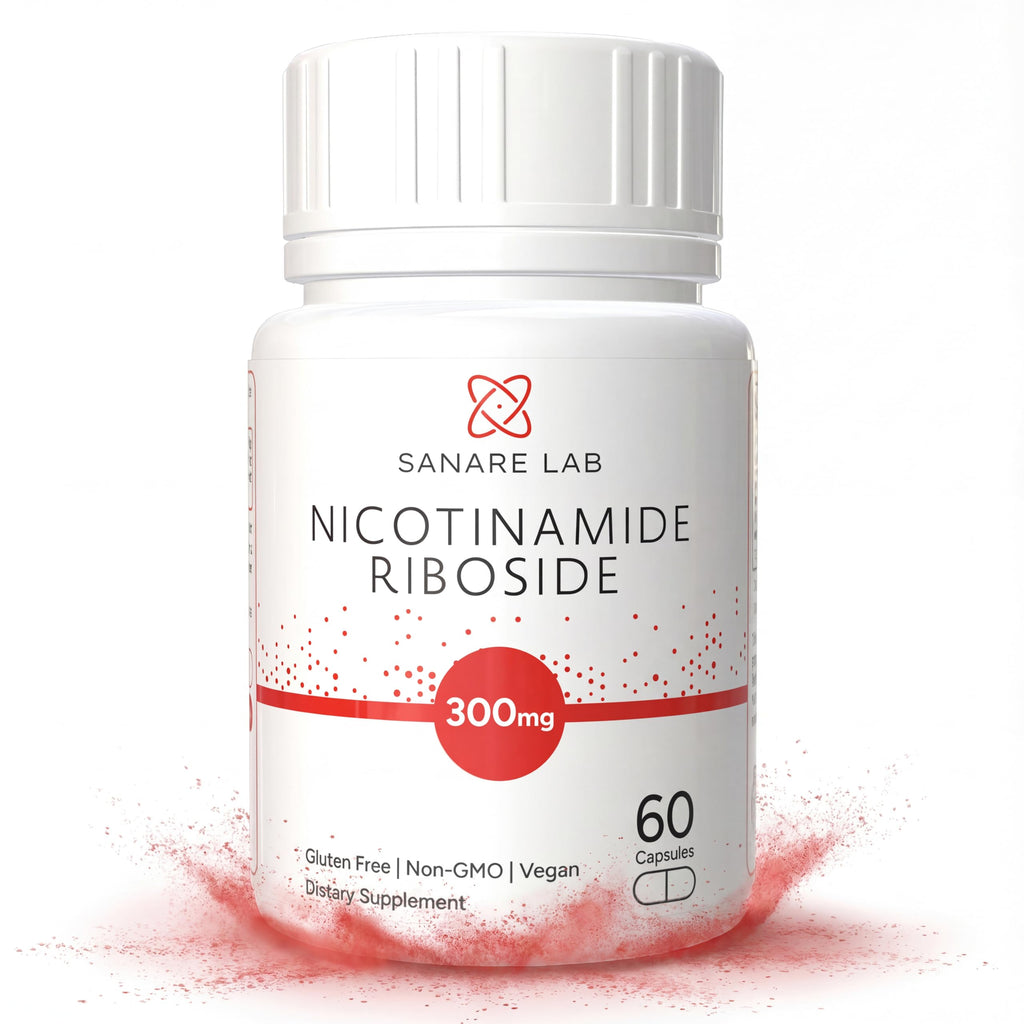 Sanare Lab NAD+ Supplement with Nicotinamide Riboside (NR) 300 mg | Cellular Energy & Metabolism Support | 60 Capsules Sanare LabBuy Supplements Australia