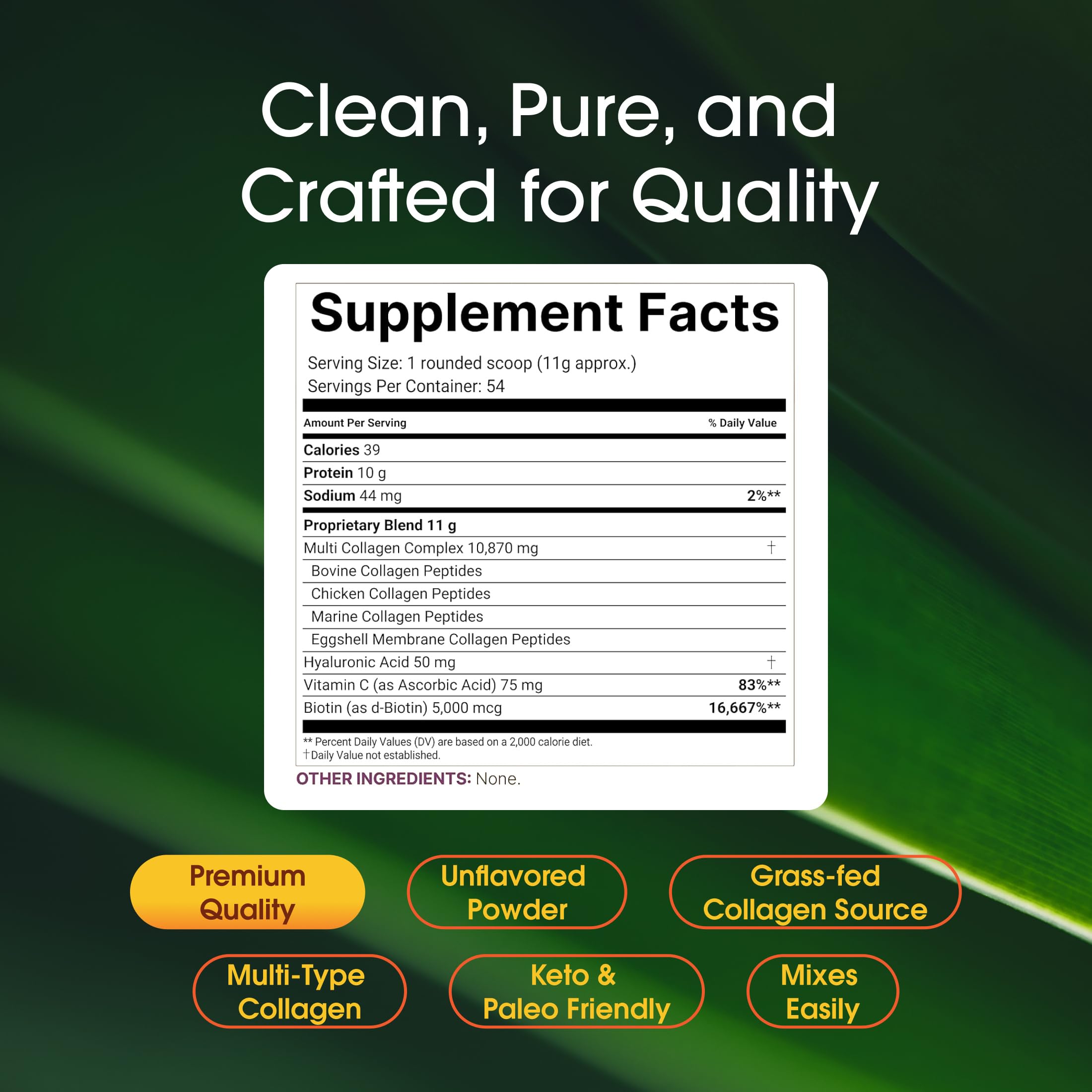 NatureBell Multi Collagen Protein Powder - 600g - Hydrolyzed Collagen Peptides - for Skin, Hair, Nail, Joint & Bone Health Support* - Grass-Fed & Keto-Friendly - Unflavored NatureBell buy supplements Au