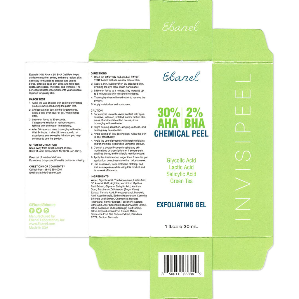 Ebanel Bundle of Gentle Exfoliating Face Scrub Peeling Gel and 30% AHA 2% BHA Chemical Peel Exfoliant Gel Ebanel buy supplements Au