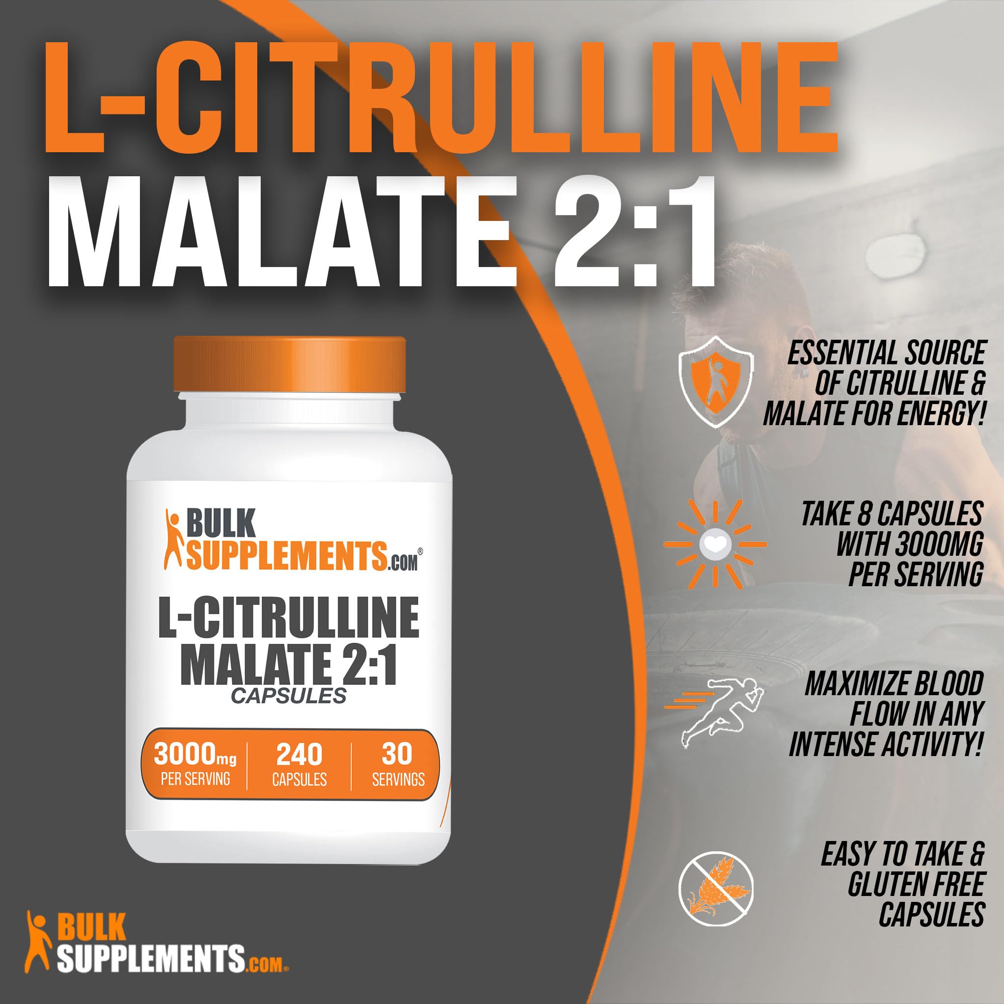 BULKSUPPLEMENTS.COM L-Citrulline Malate Capsules - Citrulline Malate 3000mg BULKSUPPLEMENTS.COMBuy Supplements Australia