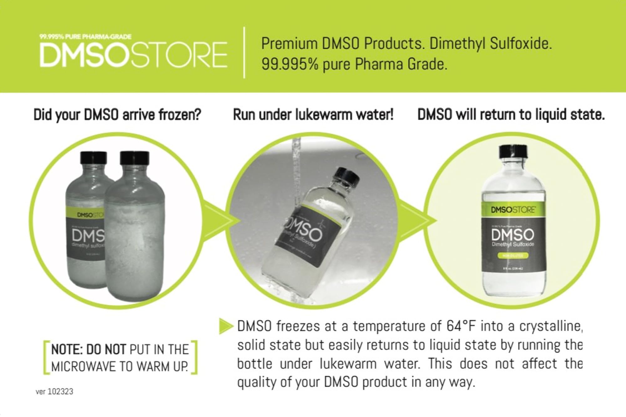DMSO 2 Pack |16 oz. Pure 99.995% Liquid | USP Grade Dimethyl Sulfoxide | Non-diluited | Low Odor | BPA Free DMSOSTOREBuy Supplements Australia