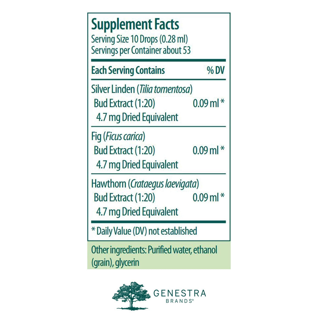 Genestra Brands Calm-gen | Silver Linden, Fig, and Hawthorn Herbal Supplement | 0.5 fl. oz. Genestra BrandsBuy Supplements Australia