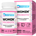300 Billion CFUs Probiotics for Women,12 Strains Probiotics with Prebiotic Cranberry