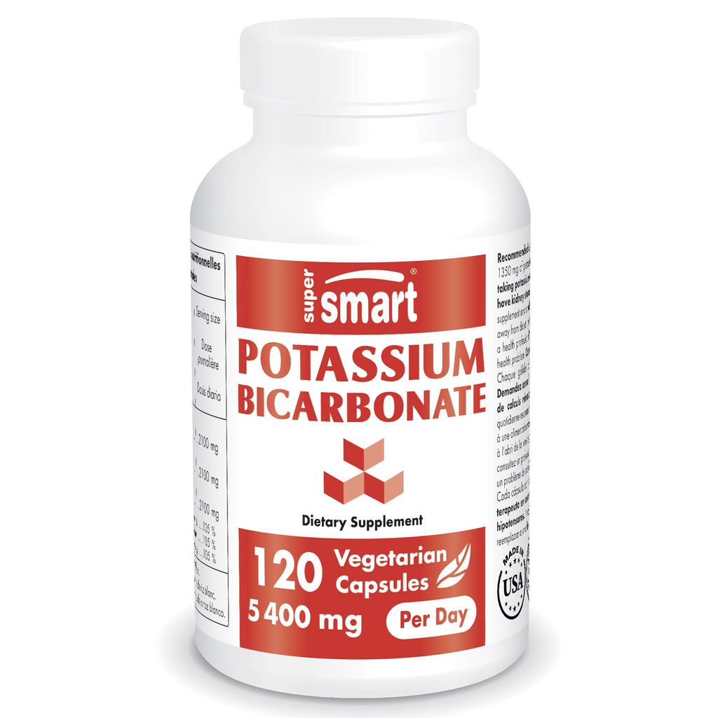 Supersmart - Potassium Bicarbonate 5400mg per Day (High Dose) - Electrolyte Mineral 