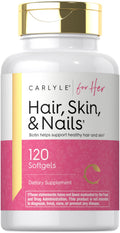 Carlyle Hair Skin and Nails Vitamin | 120 Softgels | Beauty Formula Supplement | with Biotin and Collagen Zinc, Vitamin A, B6, C & E | Non-GMO, Gluten Free Carlyle buy supplements Au