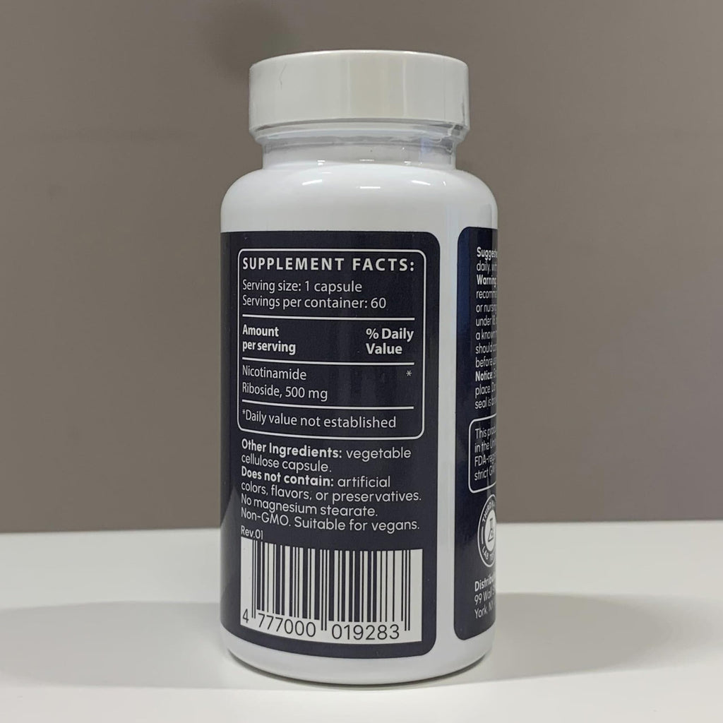 partiQlar NR Supplement - High Purity Nicotinamide Riboside Capsules - NAD+ Booster for Anti-Aging, Cellular Energy & Repair