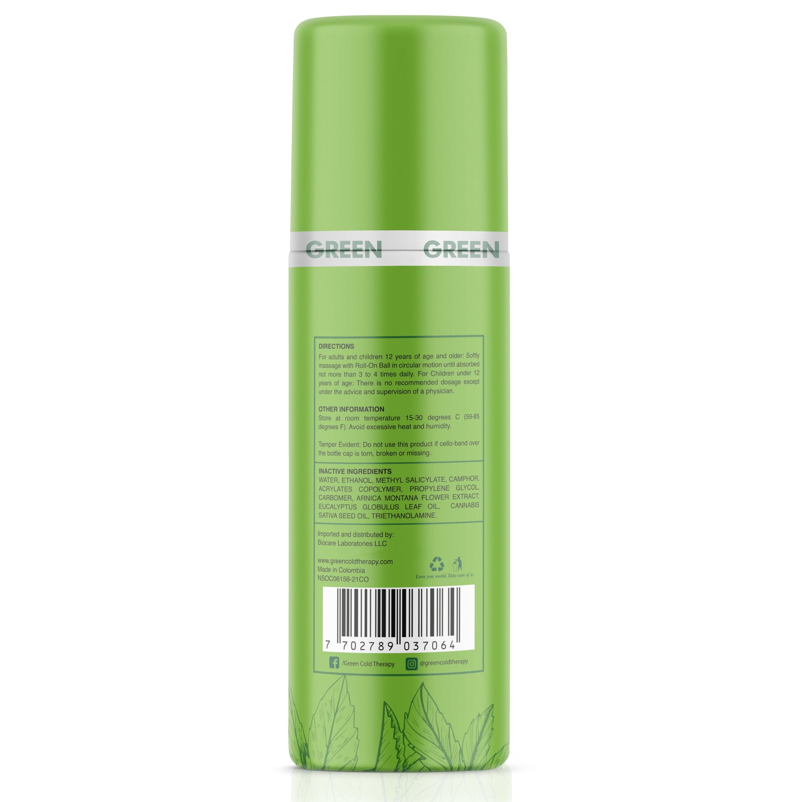 Ross D’Elen Green Menthol ROLL-ON 3-Pack ROSS D'ELENBuy Supplements Australia