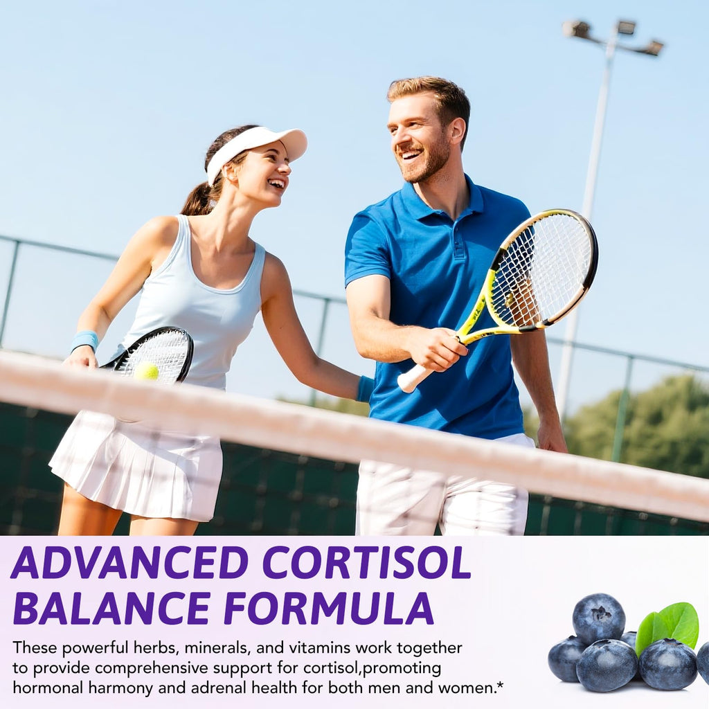 NIFEISHI Cortisol Reducer & Manager Liquid Drops for Women & Men | Cortisol Supplements with Ashwagandha & Magnesium | 9-in-1 Stress & Mood Support, Blueberry Flavor-2.02 floz NIFEISHIBuy Supplements Australia