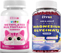 Elysx Kids Methylated Multivitamin Chewable & Liposomal Magnesium Glycinate 400mg Gummies, Immune & Brain, Muscle & Relax ElysxBuy Supplements Australia