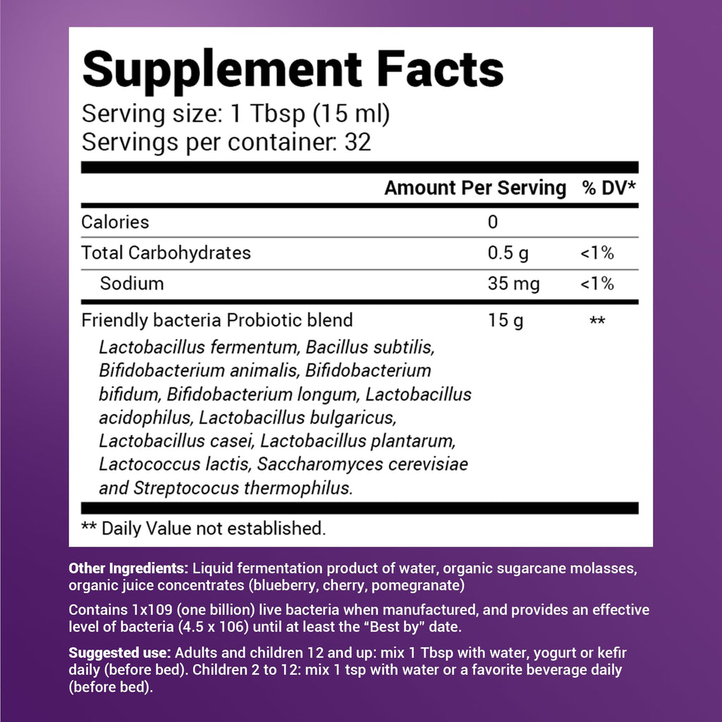 Dr. Berg's Friendly Probiotic Liquid Supplement Drink Mix w/ 12 Live Probiotics Strains Dr. Berg NutritionalsBuy Supplements Australia