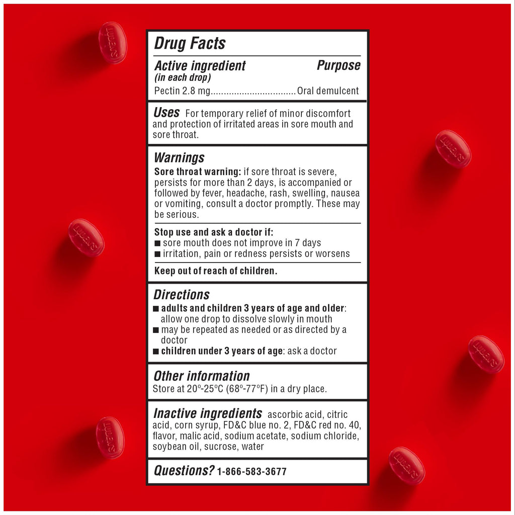 Luden's Sore Throat Relief Lozenges for Minor Everyday Irritation & Dry Mouth, Wild Cherry Flavored Drops, 30 Count Luden's buy supplements Au