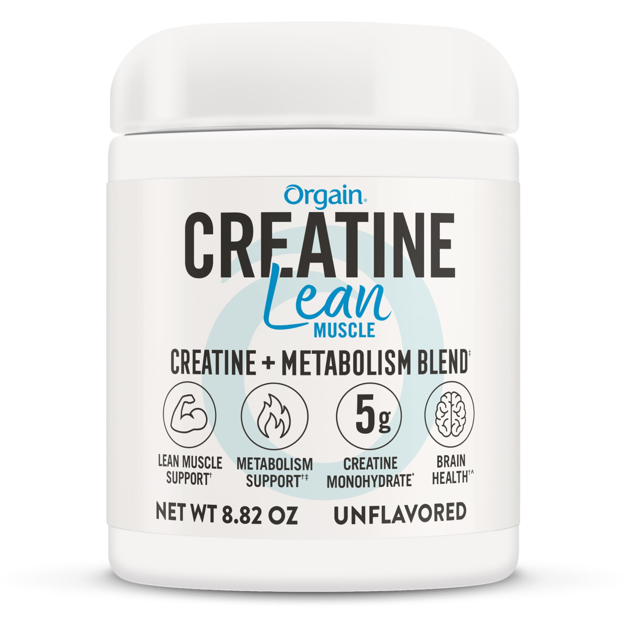 Orgain Micronized Creatine Monohydrate Lean Muscle Powder with Metabolism Blend, Unflavored, 50 Servings, Supports Muscle Strength and Brain Health, No Dairy or Soy, Gluten Free, Vegan OrgainBuy Supplements Australia