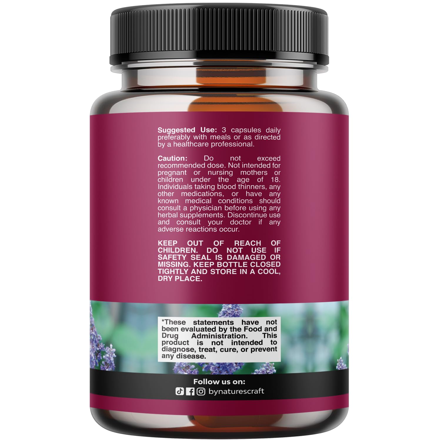 Complete Herbal Menopause Supplement for Women - Soy Free Female Hormone Balance Capsules for Night Sweats Hot Flashes & Mood Swings with Dong Quai, Chaste Berry & Black Cohosh Root - 75 Count Natures CraftBuy Supplements Australia