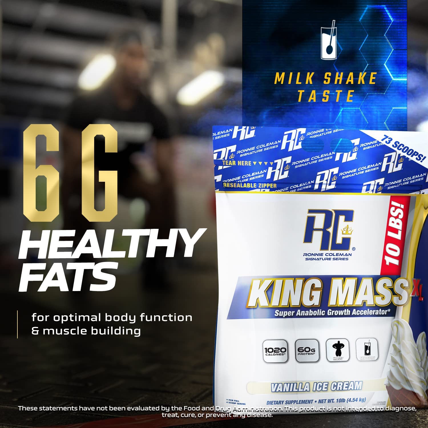 Ronnie Coleman Signature Series King Mass XL Mass Gainer Protein Powder, Muscle Ronnie Coleman Signature SeriesBuy Supplements Australia